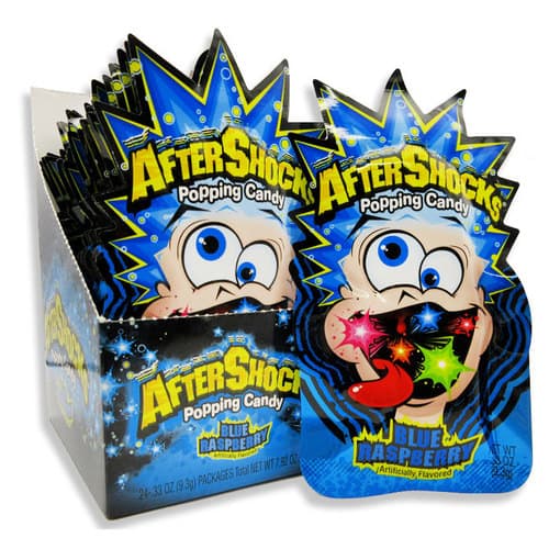 Aftershocks Popping Candy • Blue Raspberry