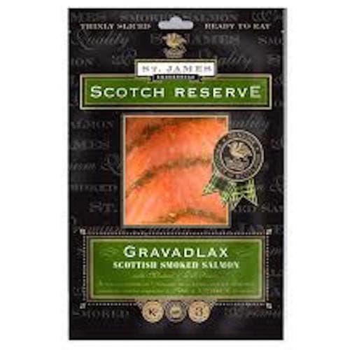 St. James Cold Smoked Salmon • Gravadlax 4oz