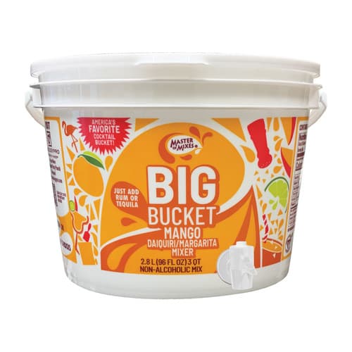 Master Of Mixes Big Bucket Mango Margarita Daiquiri Tequila Rum Cocktail Mixer Batch