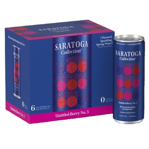 Saratoga Spring Water • Berry Sparkling 12 oz Cans