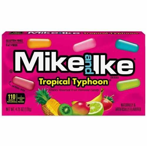 Mike & Ike Tropical Typhoon Chewy Assorted Fruit Flavored Candy