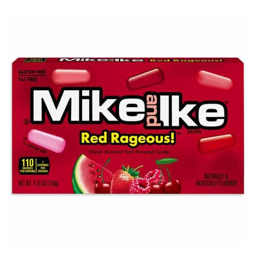 Mike & Ike Red Rageous! Chewy Assorted Fruit Flavored Candy