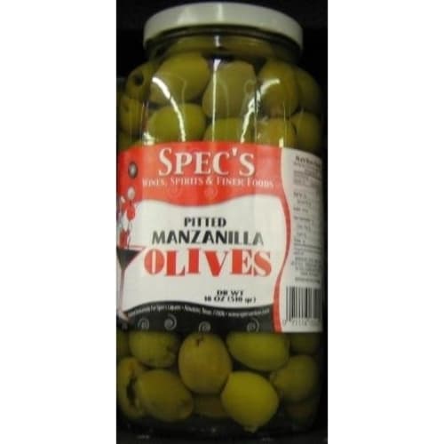 Spec's Olives • Manzanilla Pitted 18 oz
