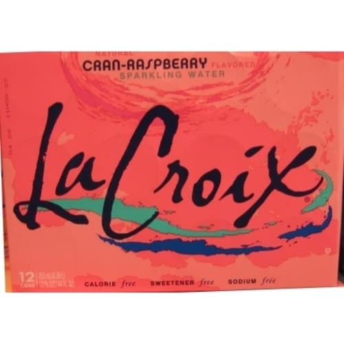 La Croix Cranberry Raspberry Flavored Sparkling Water 12 oz Can