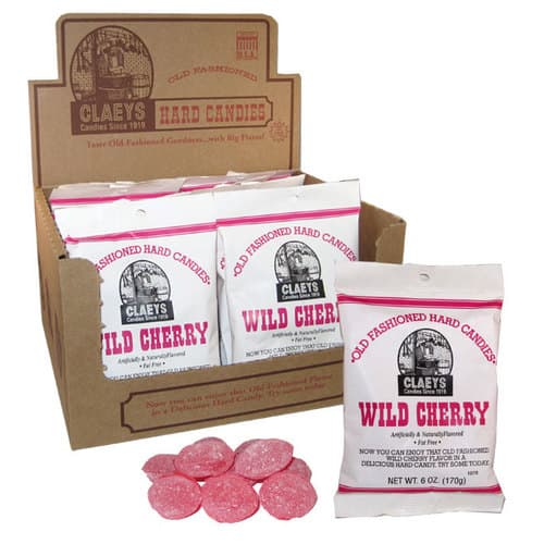 Claey's Old Fashioned Wild Cherry Hard Candy In Bag