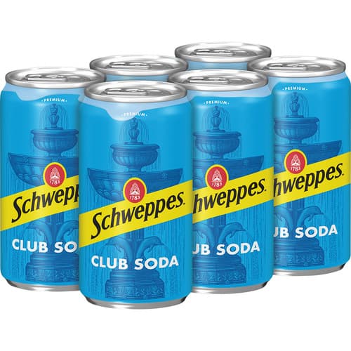 Schweppes • Club Soda Mini Cans 7.5 oz