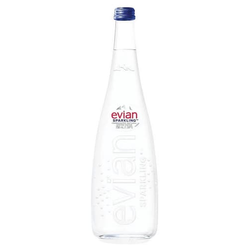 Evian Spring Water • Sparkling Glass 750 Ml