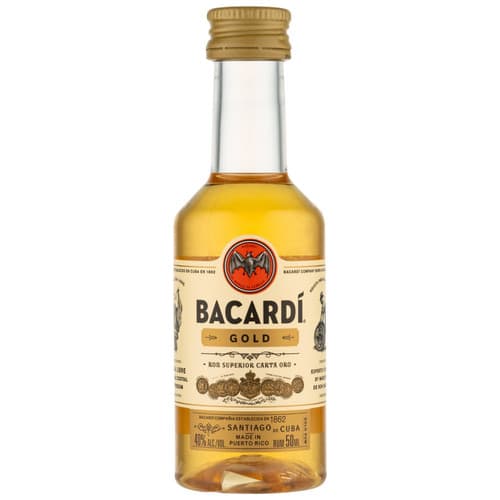 Bacardi Rum • Gold 50ml (Each)