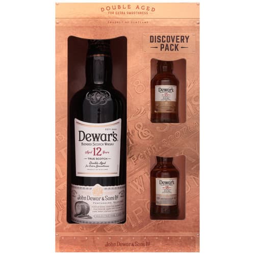 Dewars 12yr Old • with 2 50mls