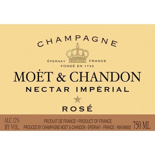 Moet Chandon Nectar Imperial Rose Champagne 375ml