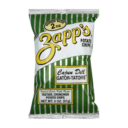 Zapps Potato Chips • Cajun Dill Gatortators Kettle Chips