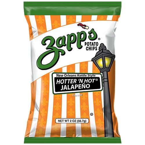 Zapps Potato Chips • Hot Jalapeno Kettle Chips