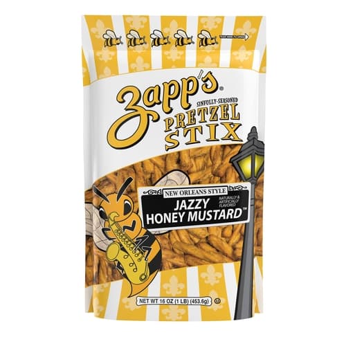 Zapps Pretzel Stix • Jazzy Mustard