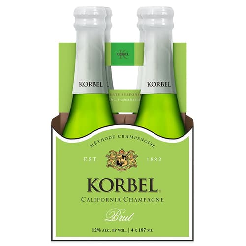 Korbel Brut Sparkling 4pk Crown Cap