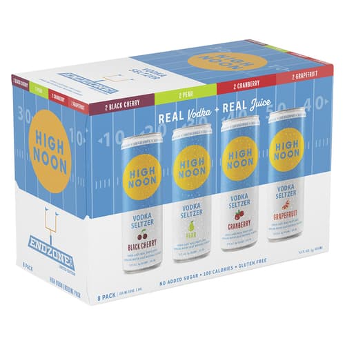 High Noon Sun Sips End Zone Variety Pack 8pk-12oz