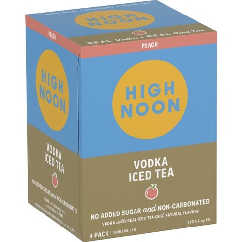 High Noon Sun Sips • Peach Iced Tea 4pk-355ml