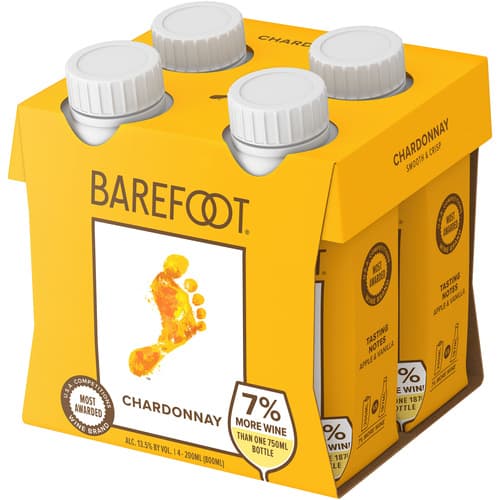 Barefoot Chardonnay 200ml Tetra 6 / 4pk