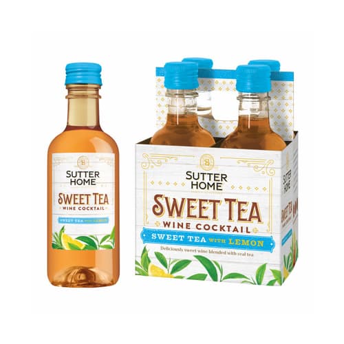 Sutter Home Sweet Tea With Lemon Wine Cocktail 4pk 187ml
