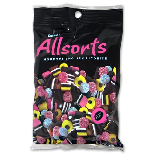 Gustafs Licorice Allsorts In Bag