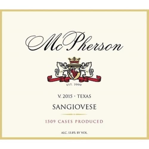 Mcpherson Cellars Sangiovese