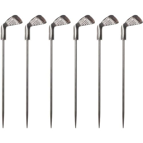Corkpops Cocktail Pick • Golf Clubs Stainless Stl