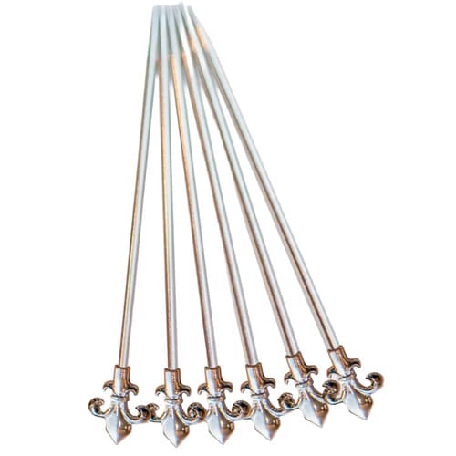 Corkpops Cocktail Pick • Fleur-de-lis Stainless