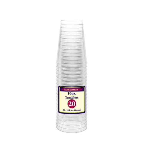 Party Essentials Clear 10 oz Hard Plastic Cup