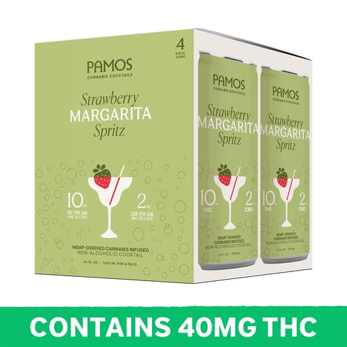 Pamos Strawberry Margarita Hemp Derived Spritz 10mg