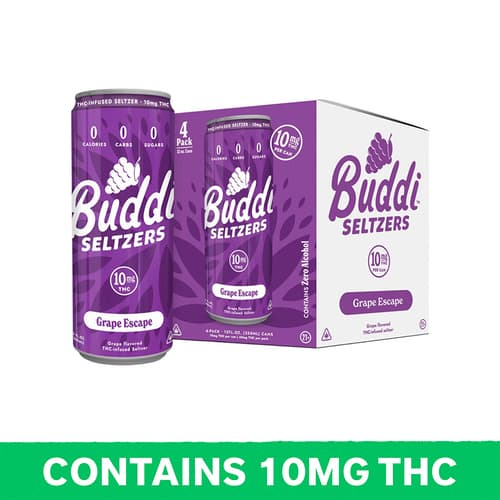 Grape Escape Seltzer 10mg Delta 9 4pk Can