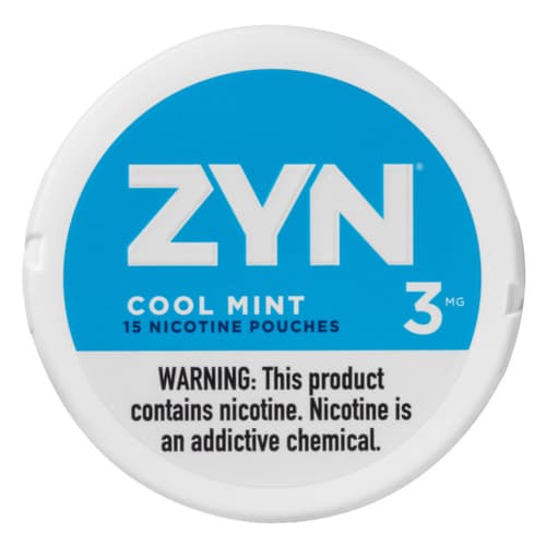 Zyn Nicotine Pouches Cool Mint 3mg • Roll