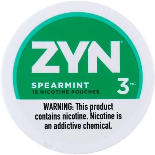 Zyn Nicotine Pouches Spearmint 3mg • Can