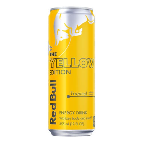 Red Bull Tropical Fruit Energy Drink - Yellow Can