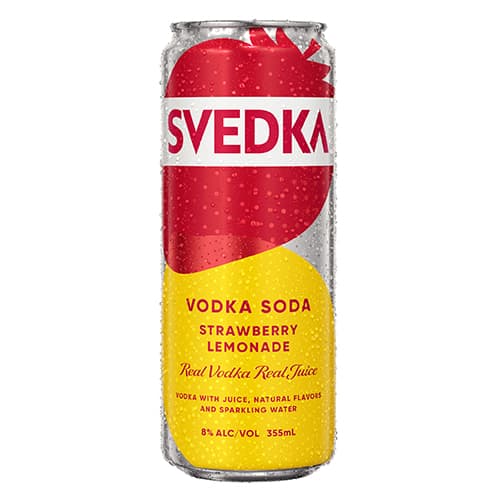 Svedka Vodka + Soda • Strawberry Lemonade 4pk-355ml