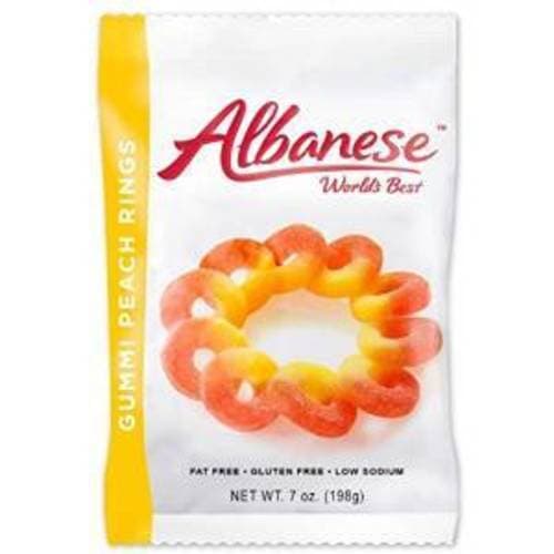 Albanese Peach Rings Gummi Candy