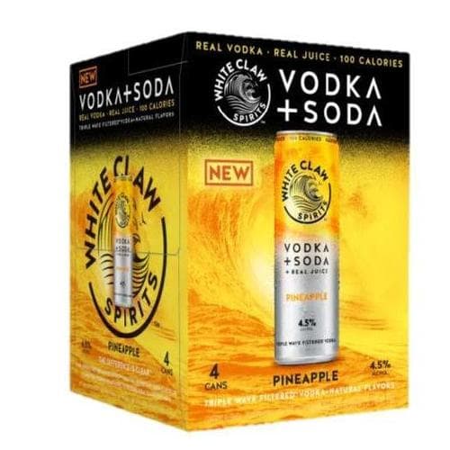 White Claw Vodka Soda • Pineapple 4pk-12oz