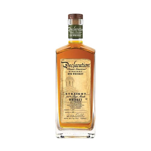 Declaration Straight Rye Whiskey 6 / Case
