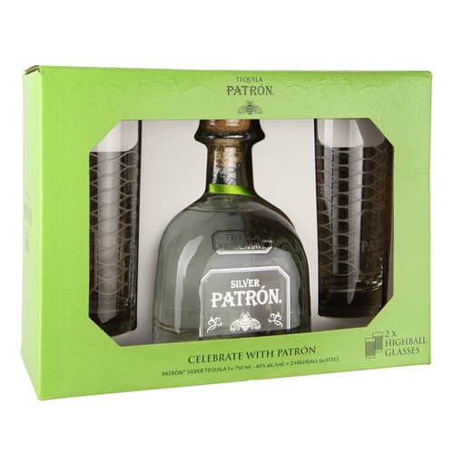 Patrón Tequila • Silver with Highball Glass