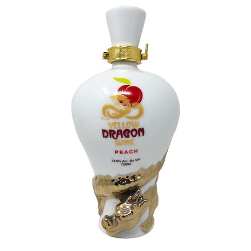 Yellow Dragon Wine • Peach Dragon Decanter
