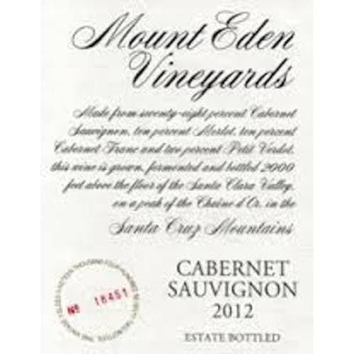 Mount Eden Estate Cabernet Sauvignon Santa Cruz Mtns