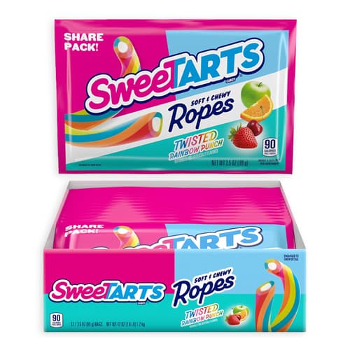 Sweetart Ropes Share Pack • Twisted Rainbow Punch Candy