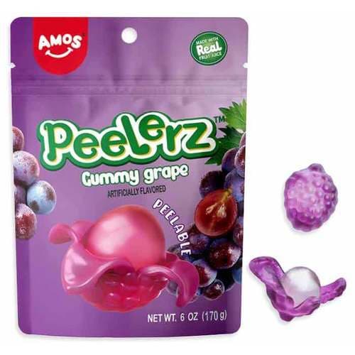 Amos Peelerz Gummy Candy • Grape