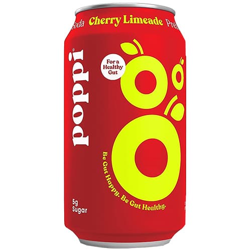 Poppi Prebiotic Soda • Cherry Limeade 4 Pack