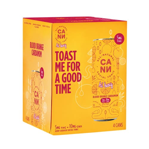 Cann Social Tonic Orange Cardamom 5mg Hemp Derived Thc