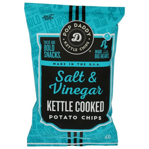 Pop Daddy Kettle Chips • Salt and Vinegar