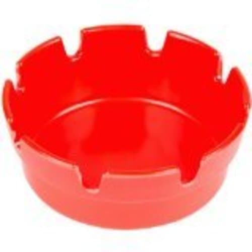 Ashtray Plastic Red 4"