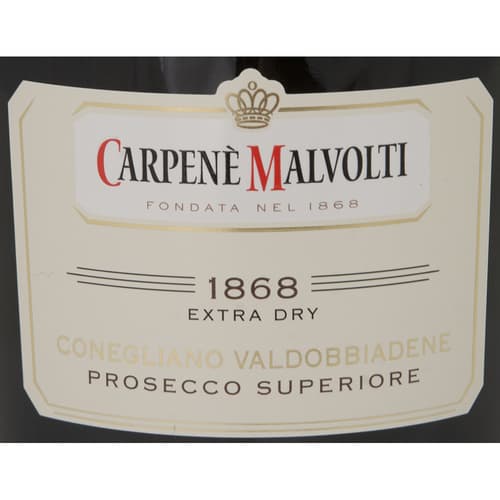 Carpene Malvolti 1868 Extra Dry Prosecco Di Conegliano-valdobbiadene Glera