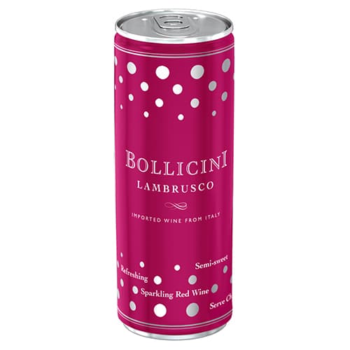 Bollicini Lambrusco Cans Italy 4pk