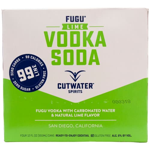 Cutwater Cocktails • Vodka Soda Lime 4pk-12oz