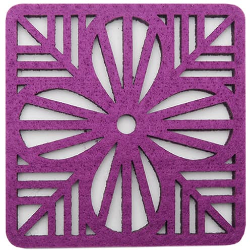 Coaster Set • Purple Zen Felt