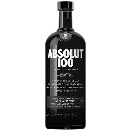 Absolut Vodka • 100 Proof (Black Bottle)